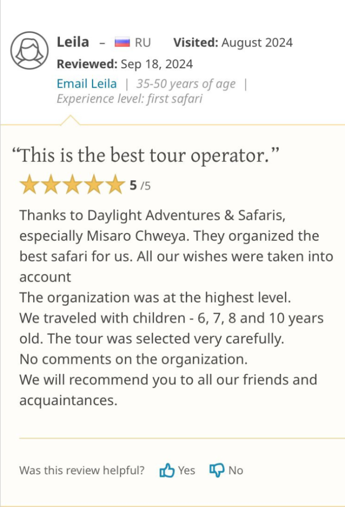 18-Safaribookings-Daylight-Adventures-Positive-Review